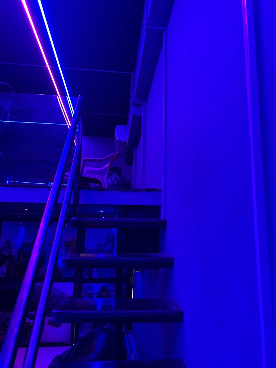 Arena Staircase Neon